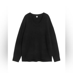 ARKET Scoop Neck Cashmere Blend Sweater